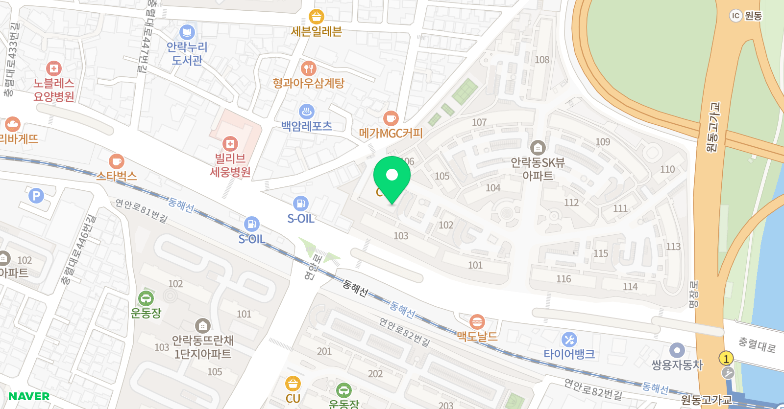 해법 영어 안락SK교실 위치