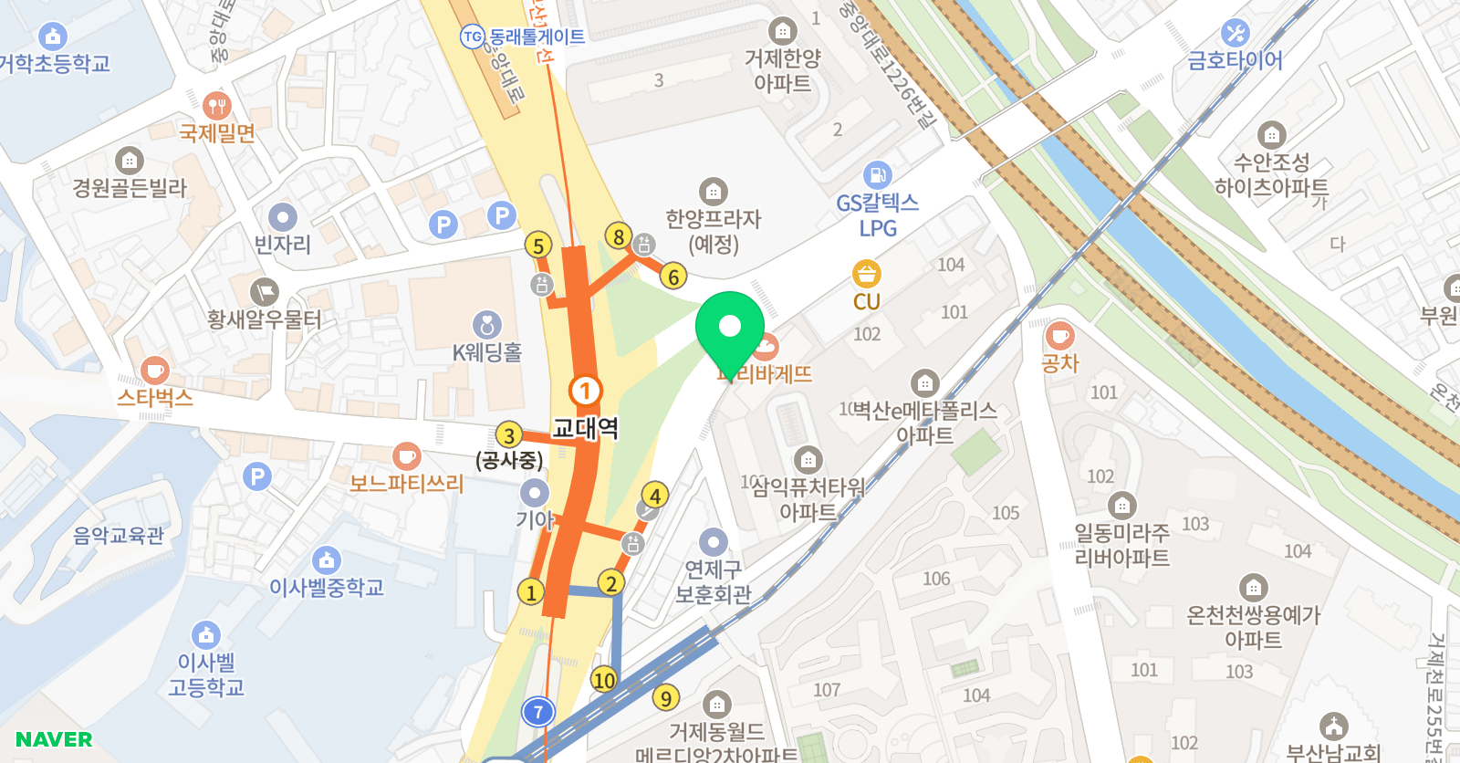 수학의별 수학학원 위치