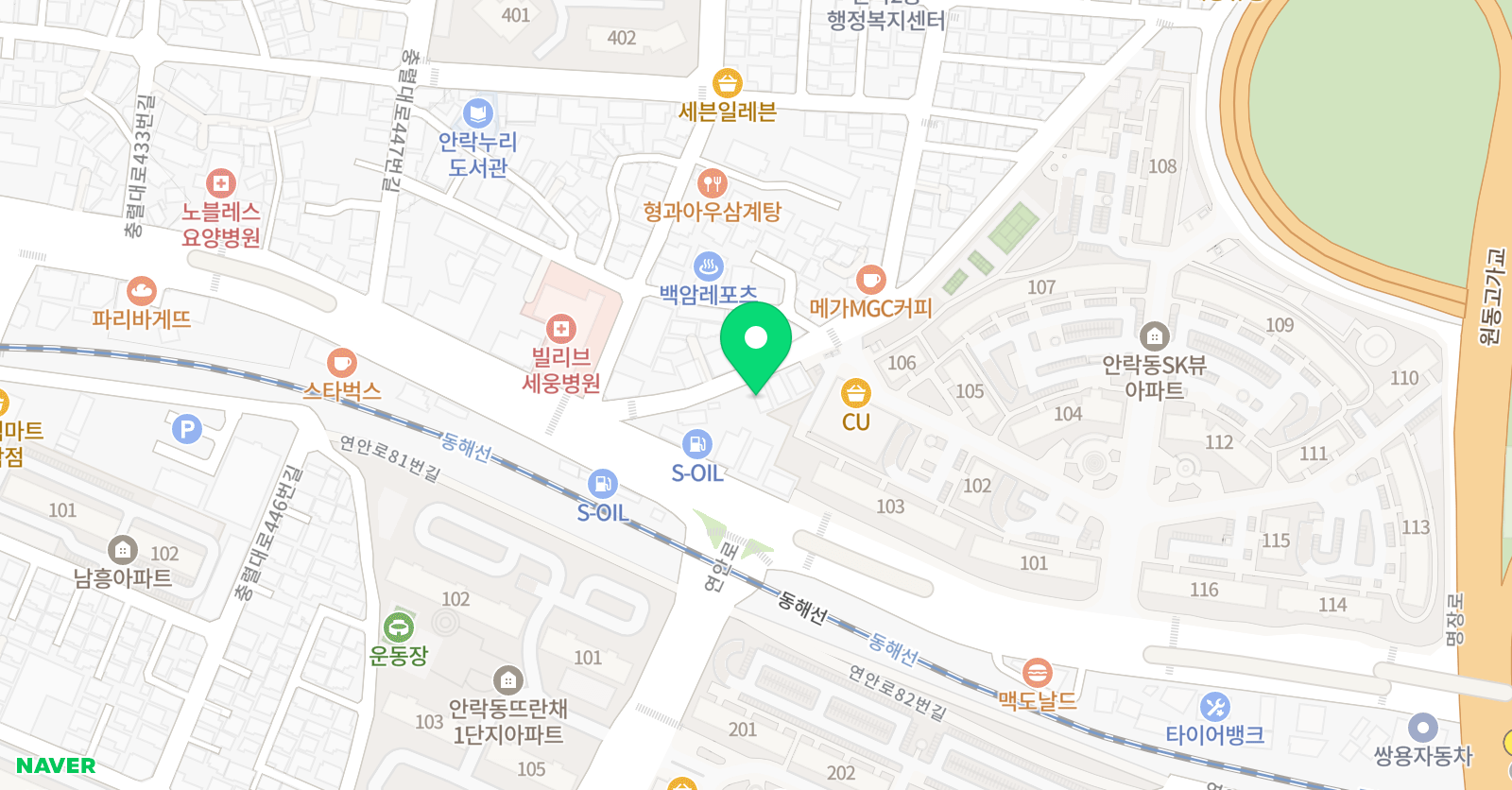 프리에이 영어 부산안락점 위치