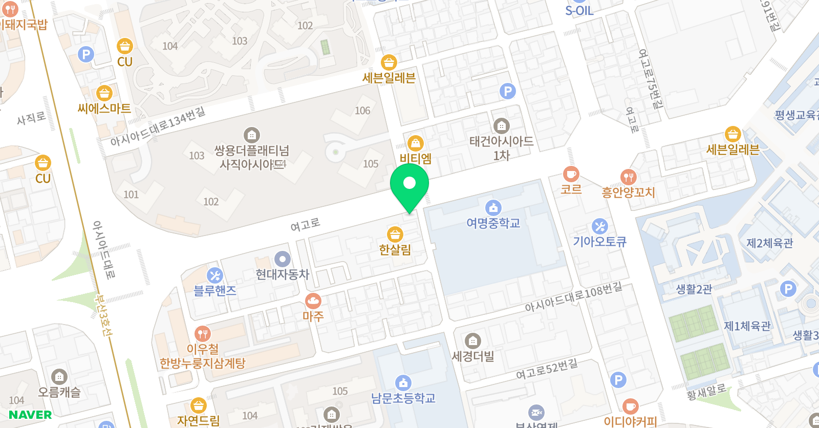 이든배움터학원 위치