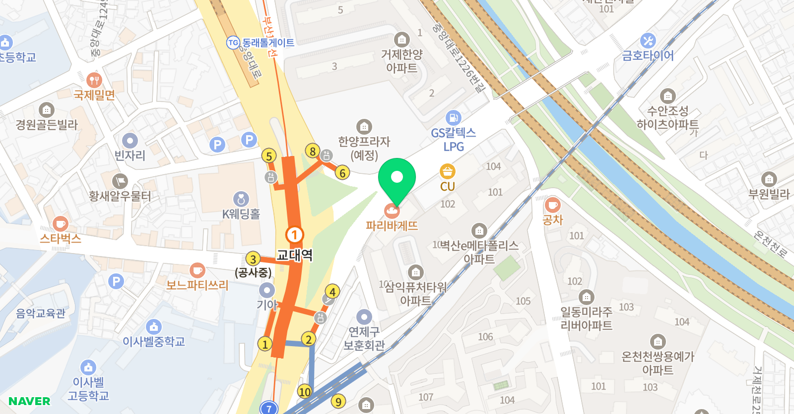 리드인 부산교대역점 위치