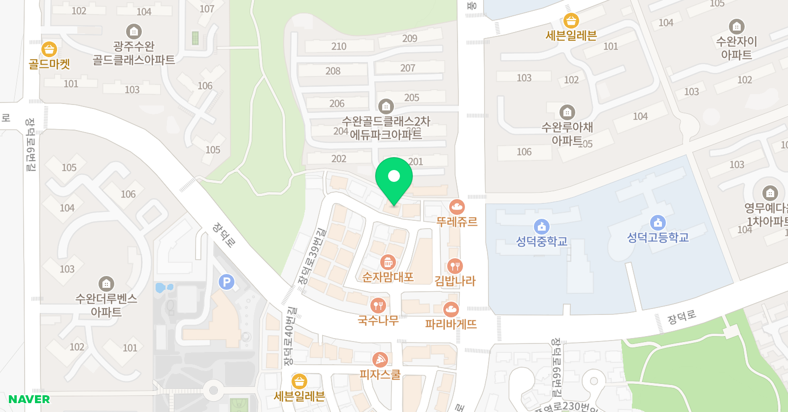 비상아이비츠 수완장덕점 위치