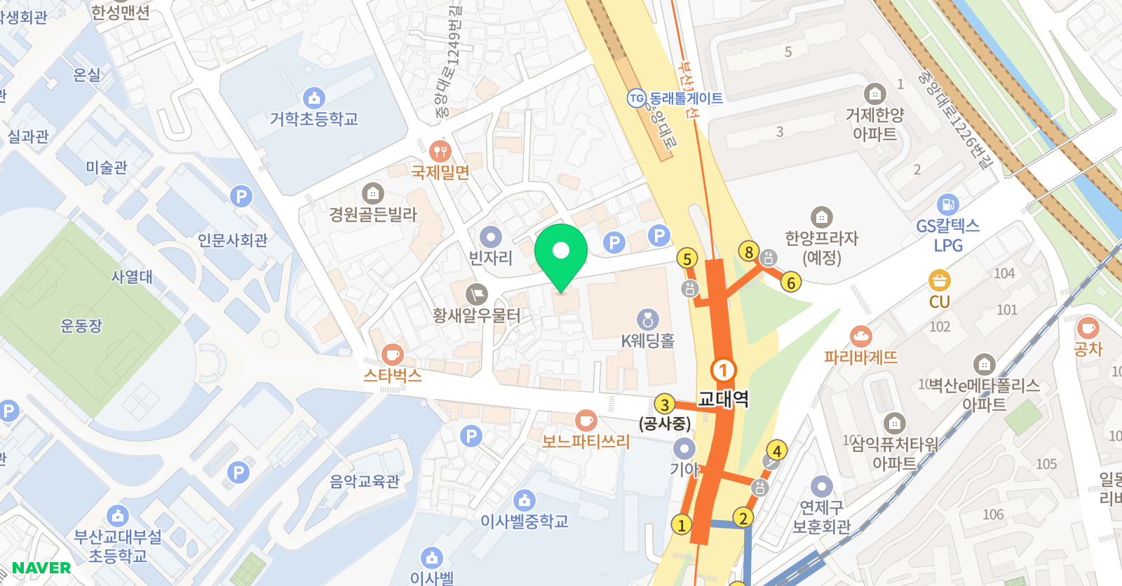 빨간펜수학의달인 국제수학영어과학전문학원 위치