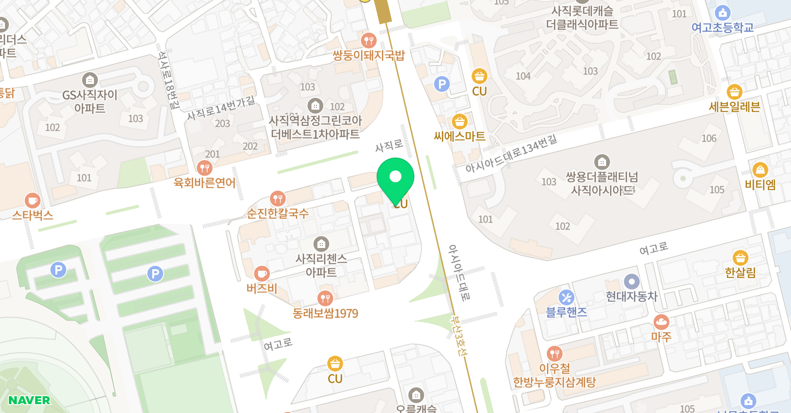 라온 수학과학연구소 학원 위치