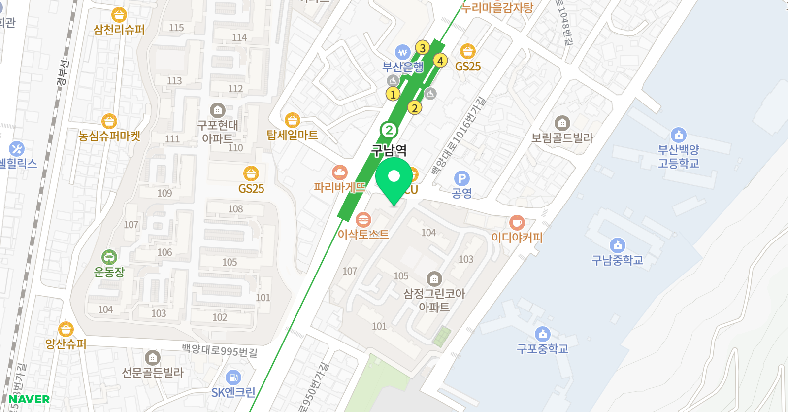 청탑 학원 위치