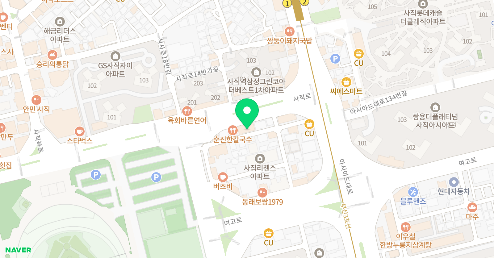 동래부산 학원 위치