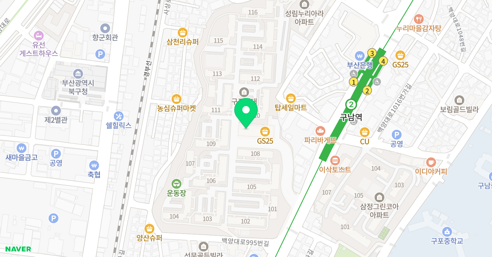 삼성 영어 셀레나 구남 영어교습소 위치