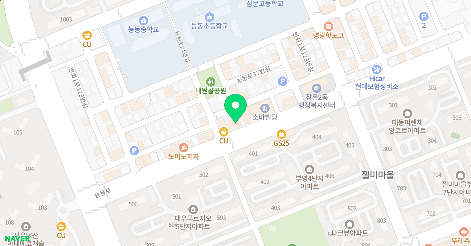 MY e해법 수학학원 위치