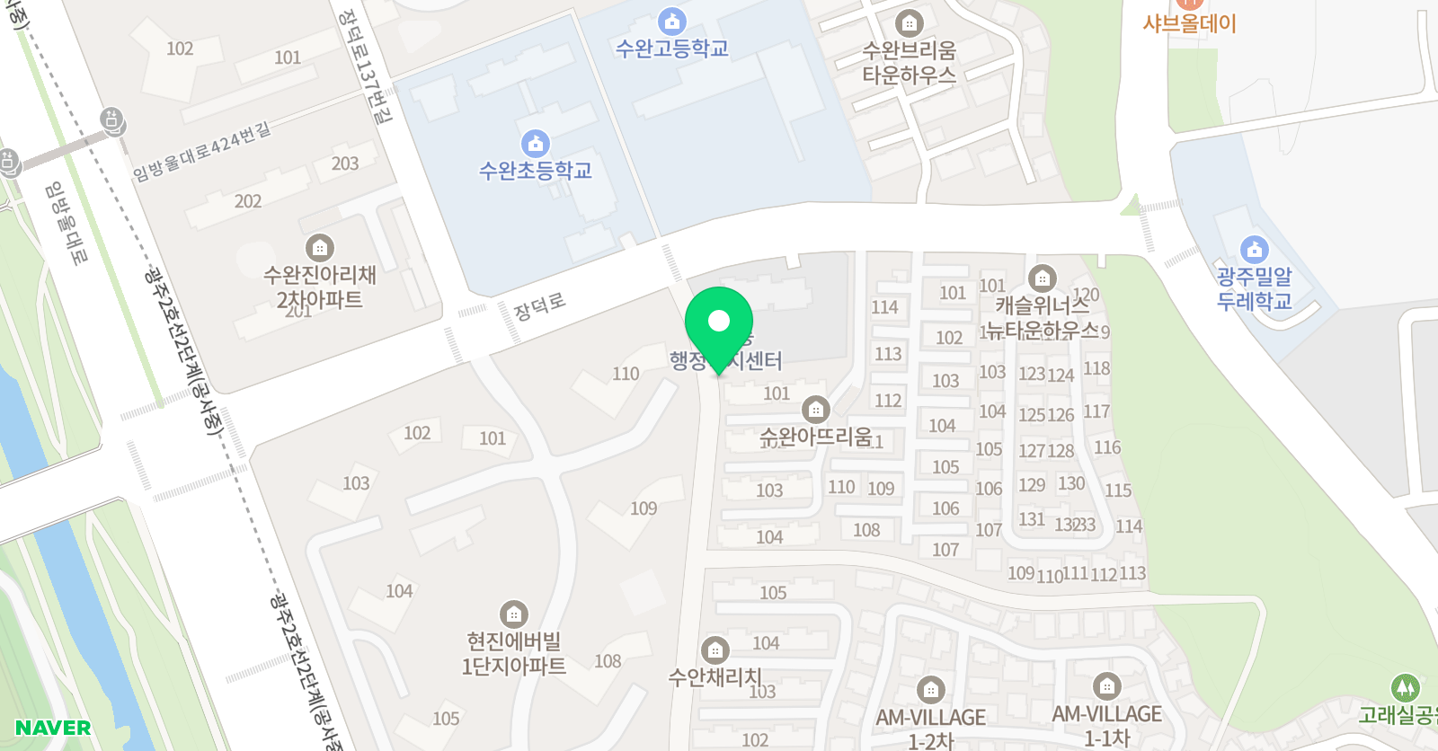 김동희 수학학원 수완점 위치