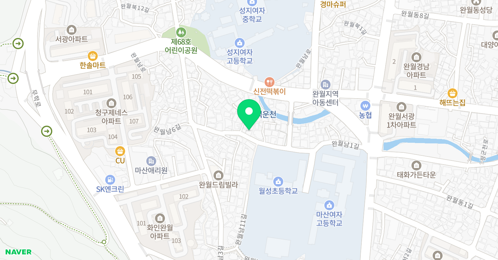 무지개 음악학원 위치