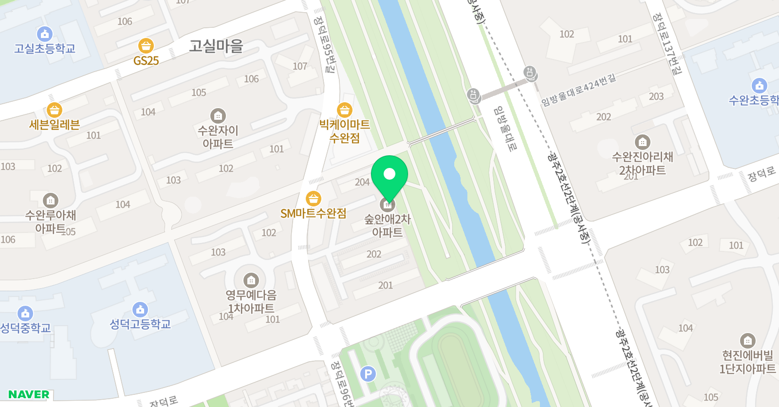3030장덕점영어교습소 위치