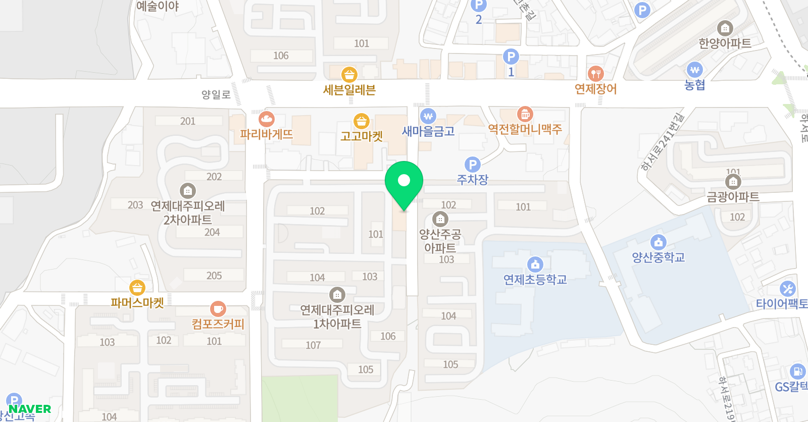 바다아트 미술교습소 위치