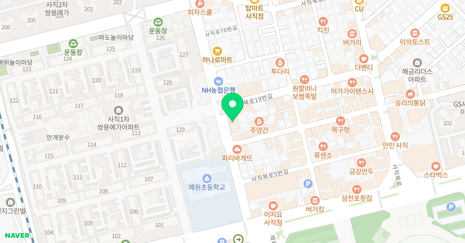 초이스 수학전문학원 위치