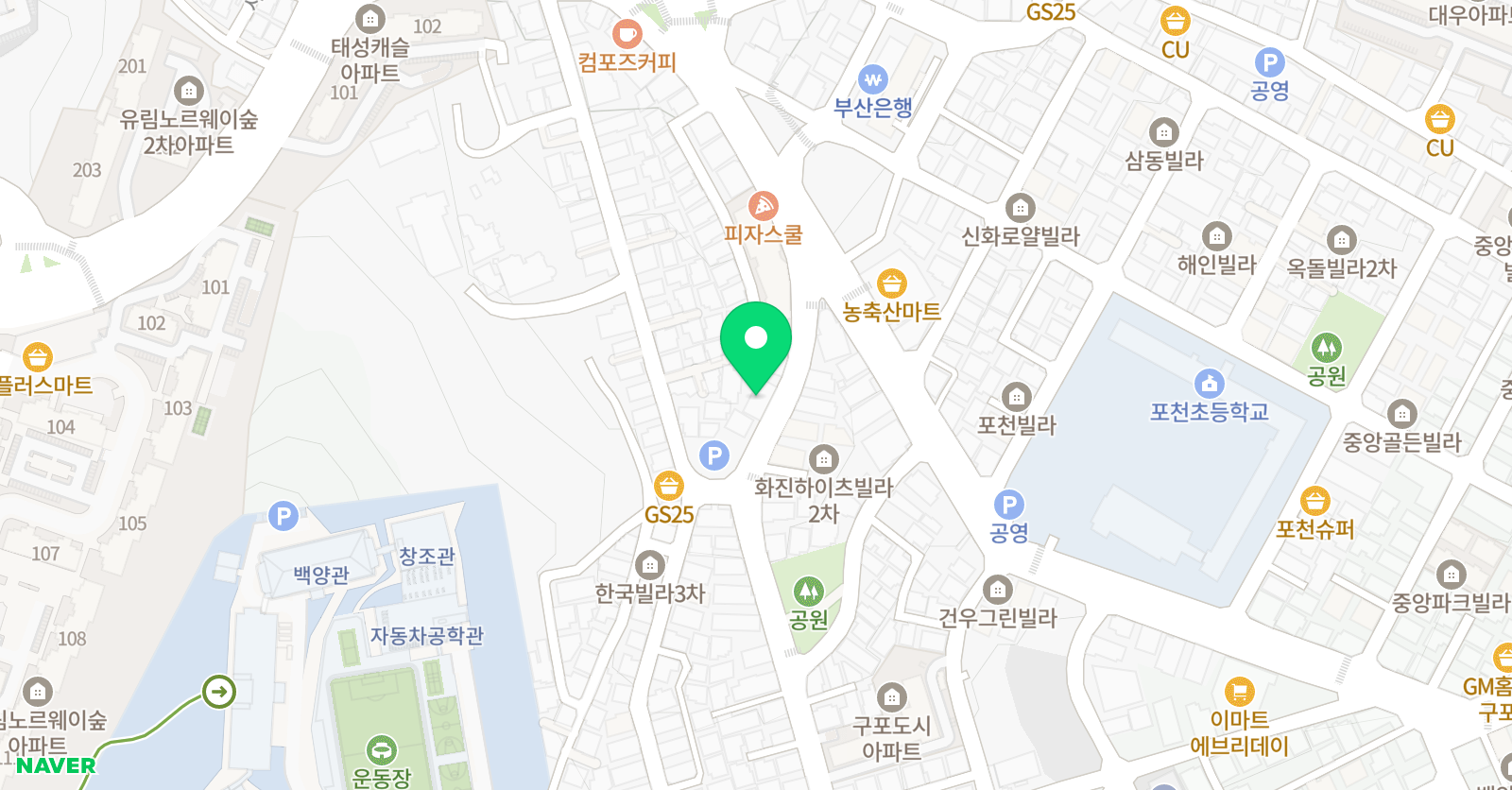 맑은누리 태권도장 위치