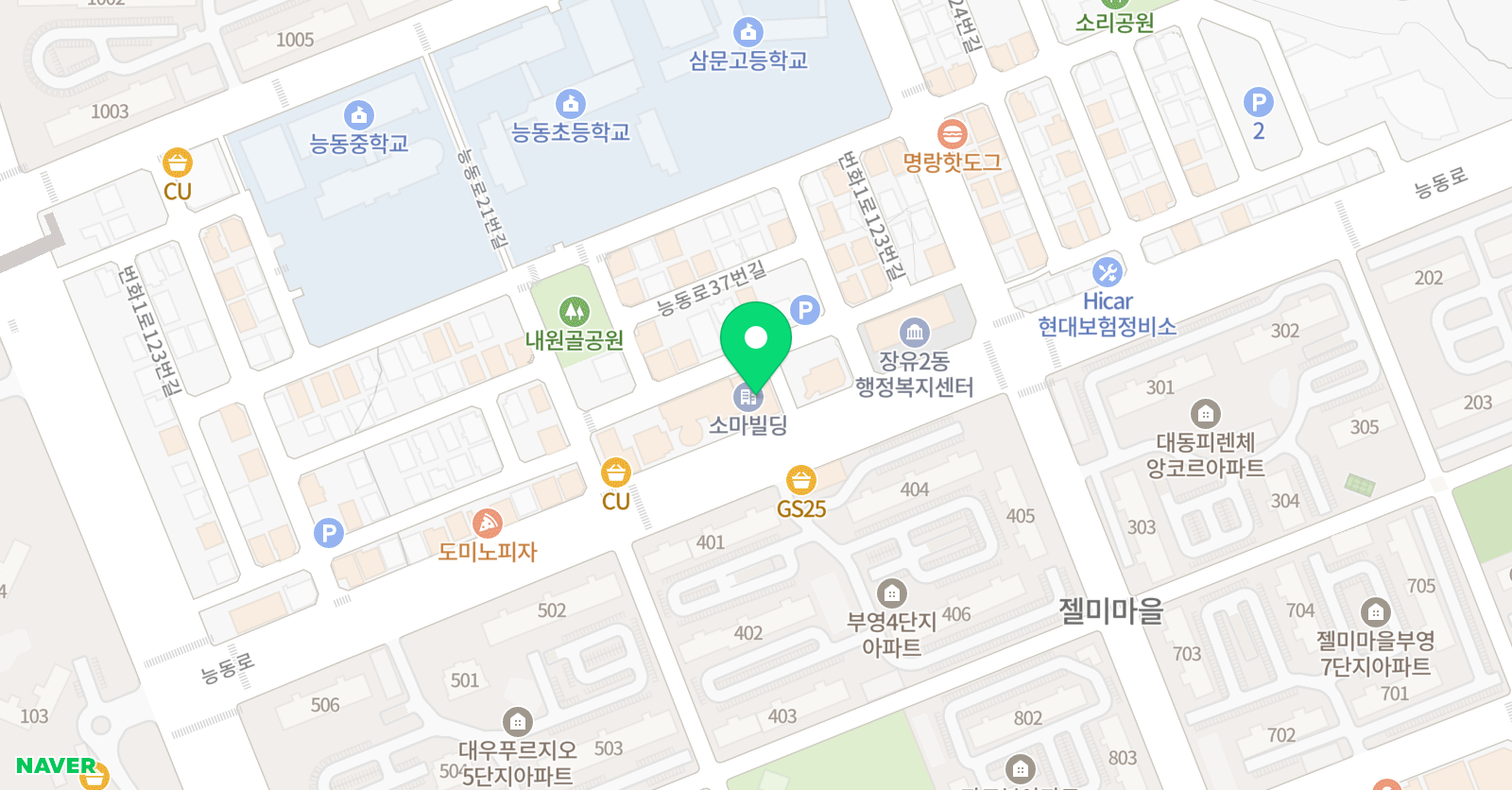 뮤엠 영어 젤미점 위치