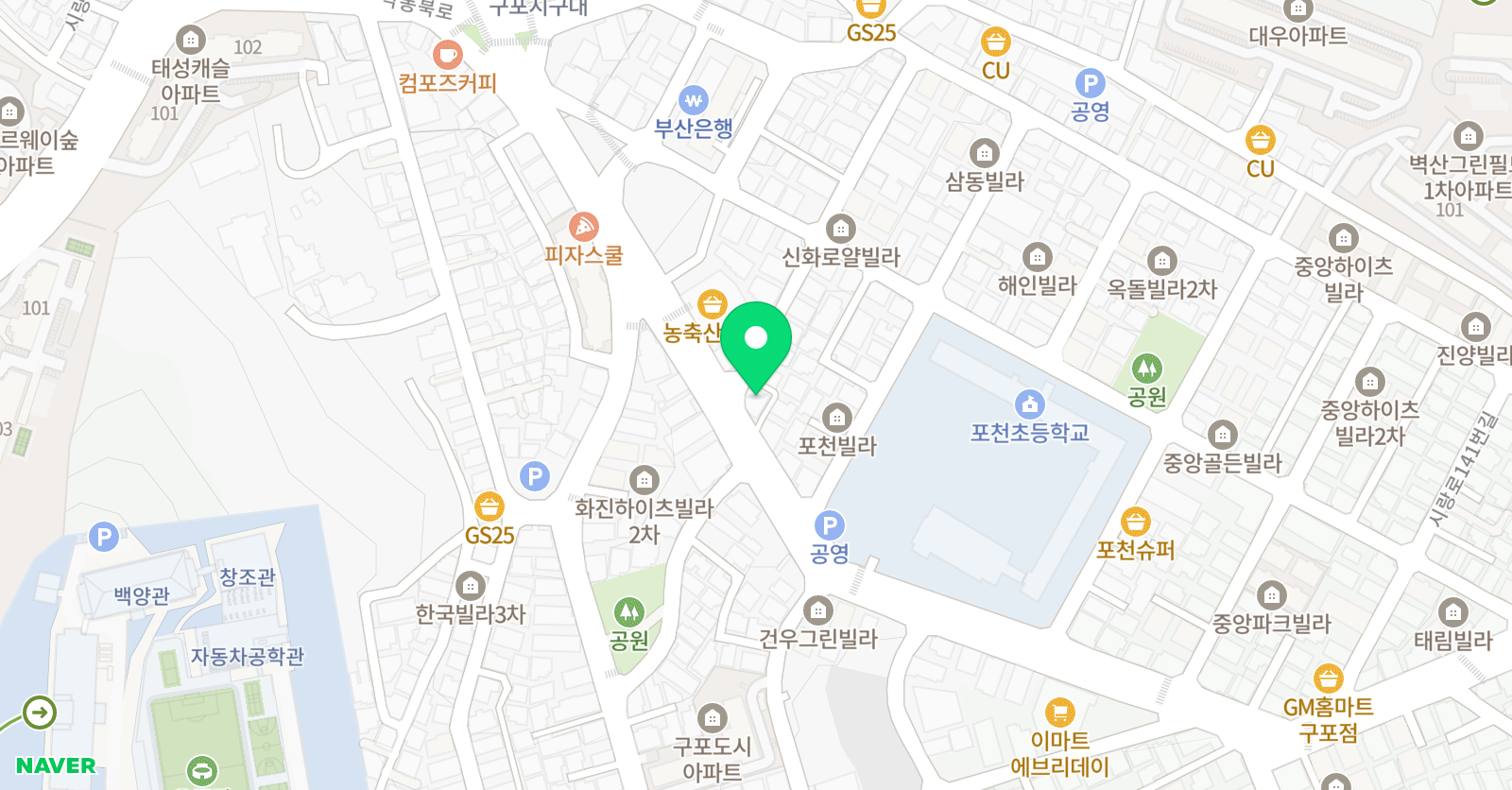 백선생 수학 위치