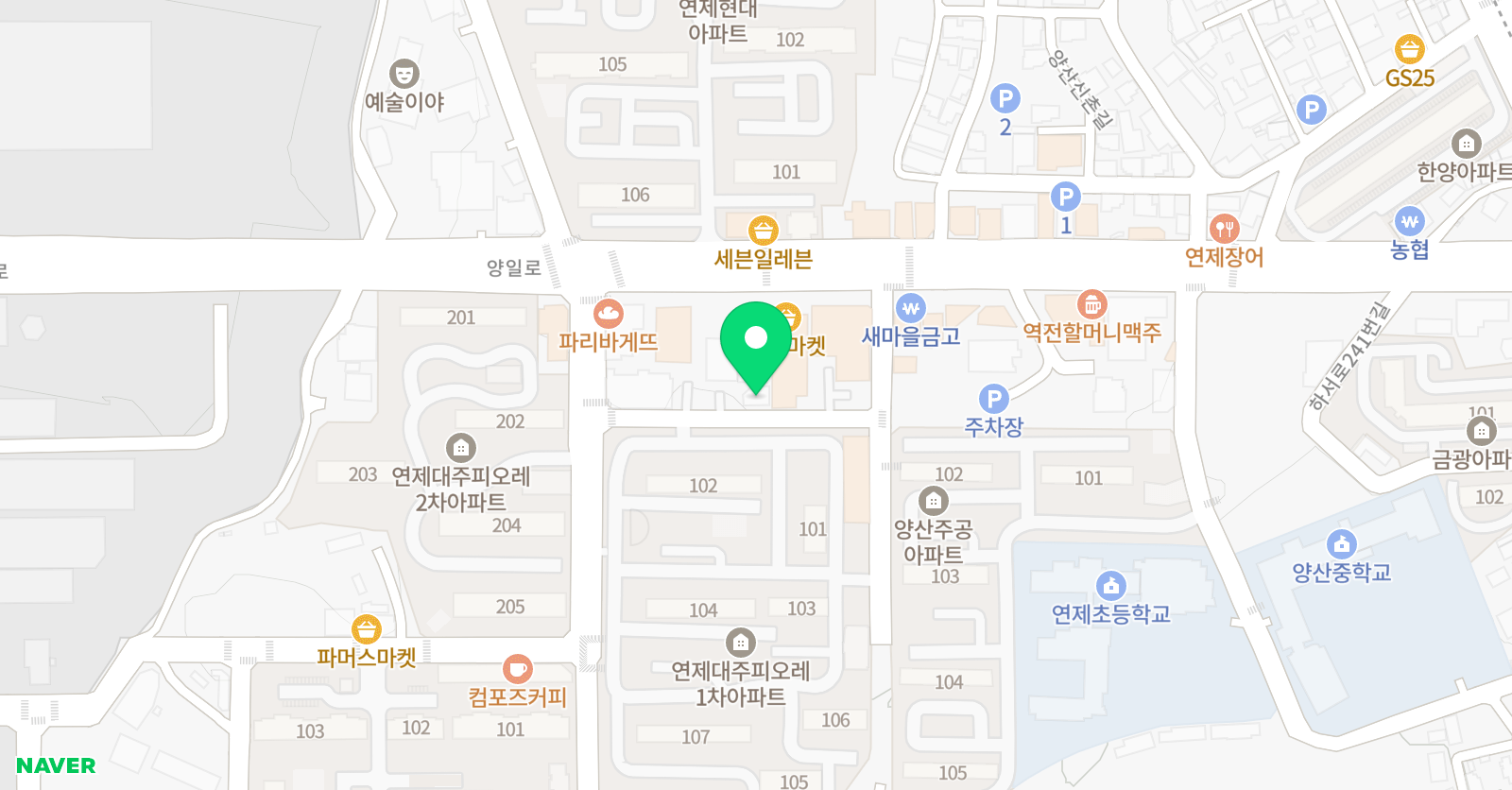 강한 영수학원 위치