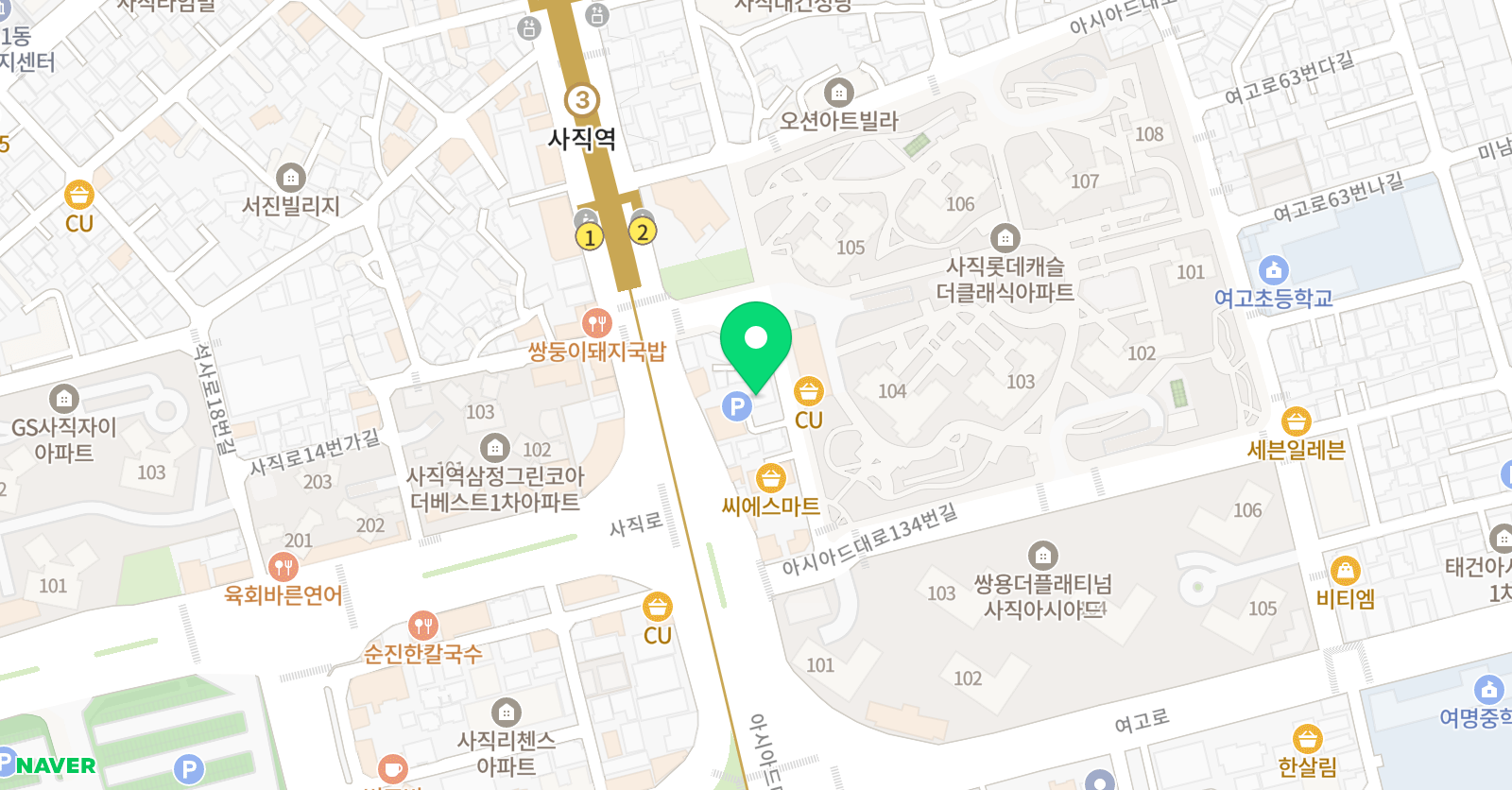 어린음악대 여고즐거운원 위치