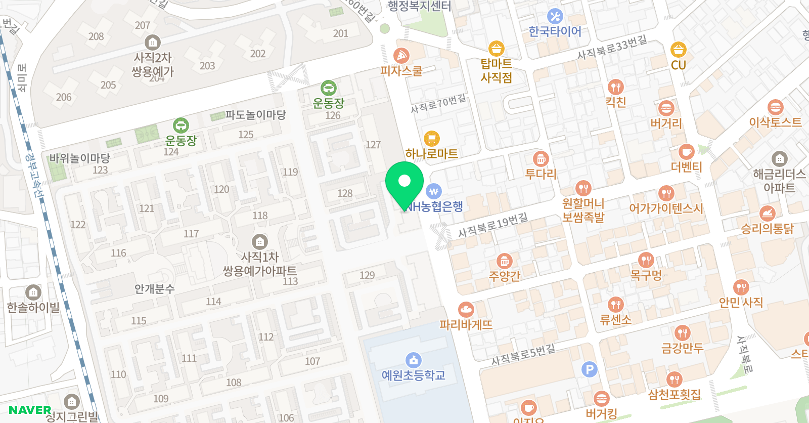 스마트해법영어 더베스트 수학학원 위치
