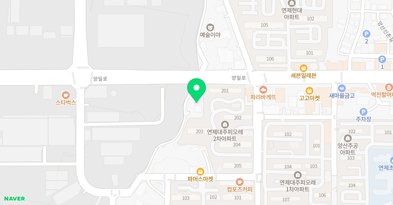 늘아람 보습학원 위치