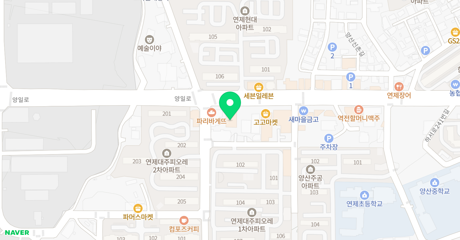 신통 학원 위치