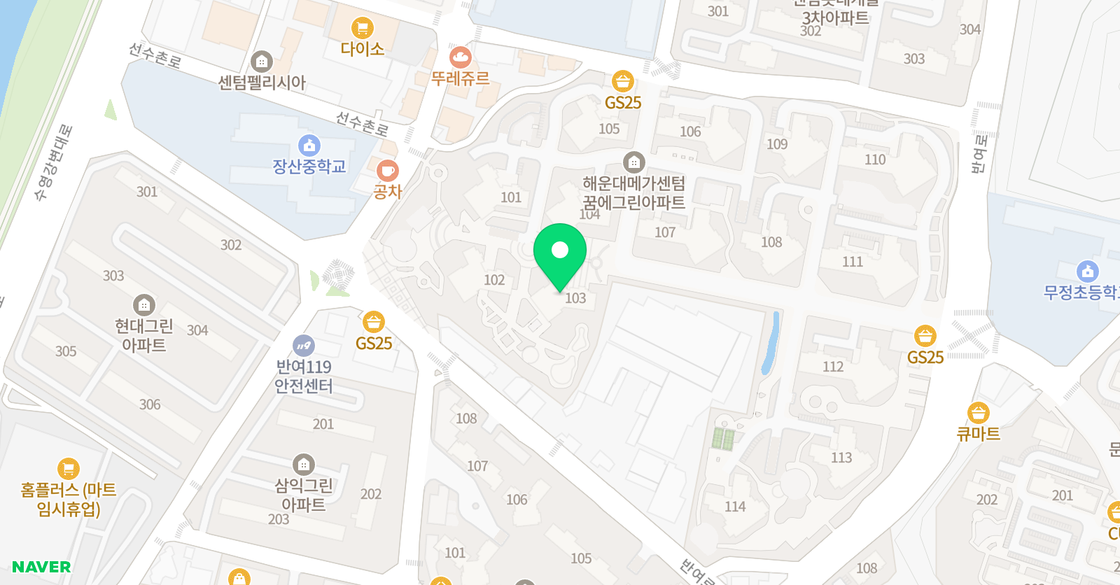 기탄사고력교실 반여꿈에그린교실 위치
