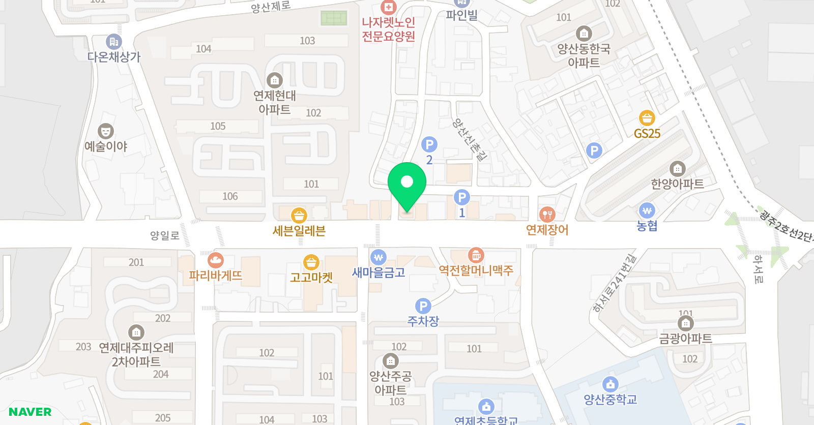 리더스클럽 합기도 바른교육관 위치