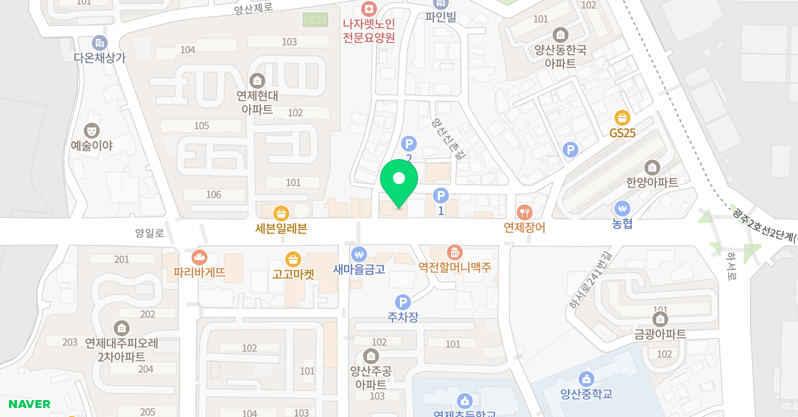 베스트 영수전문학원 위치
