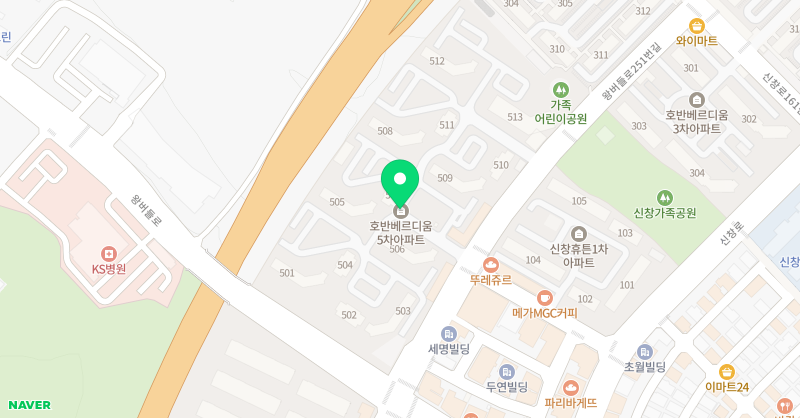 솔루니 신창호반5차 홈스쿨 위치