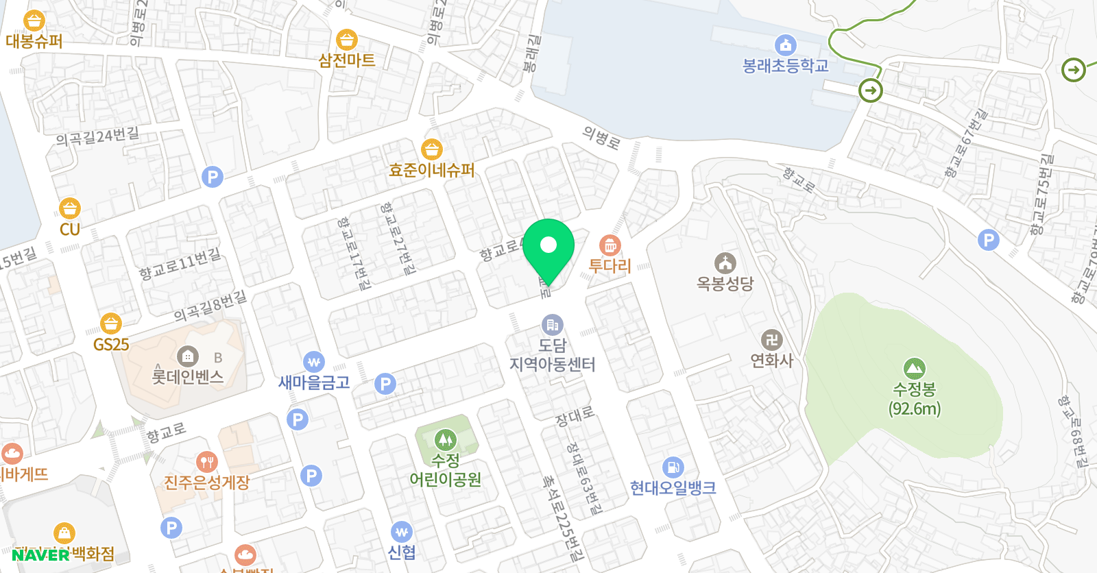 GnB 영어전문학원 수정캠퍼스 위치