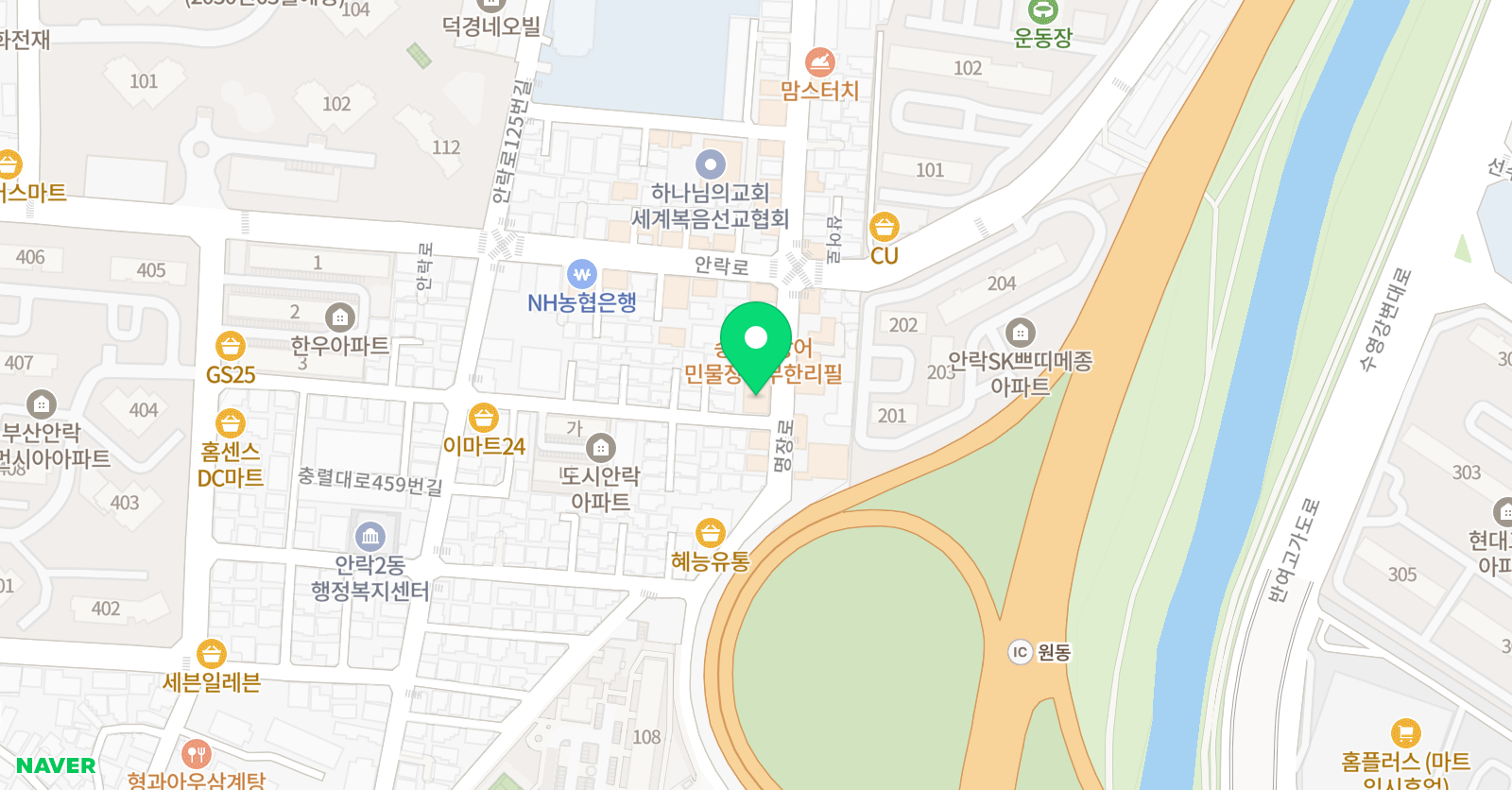 엘앤비 영어학원 위치