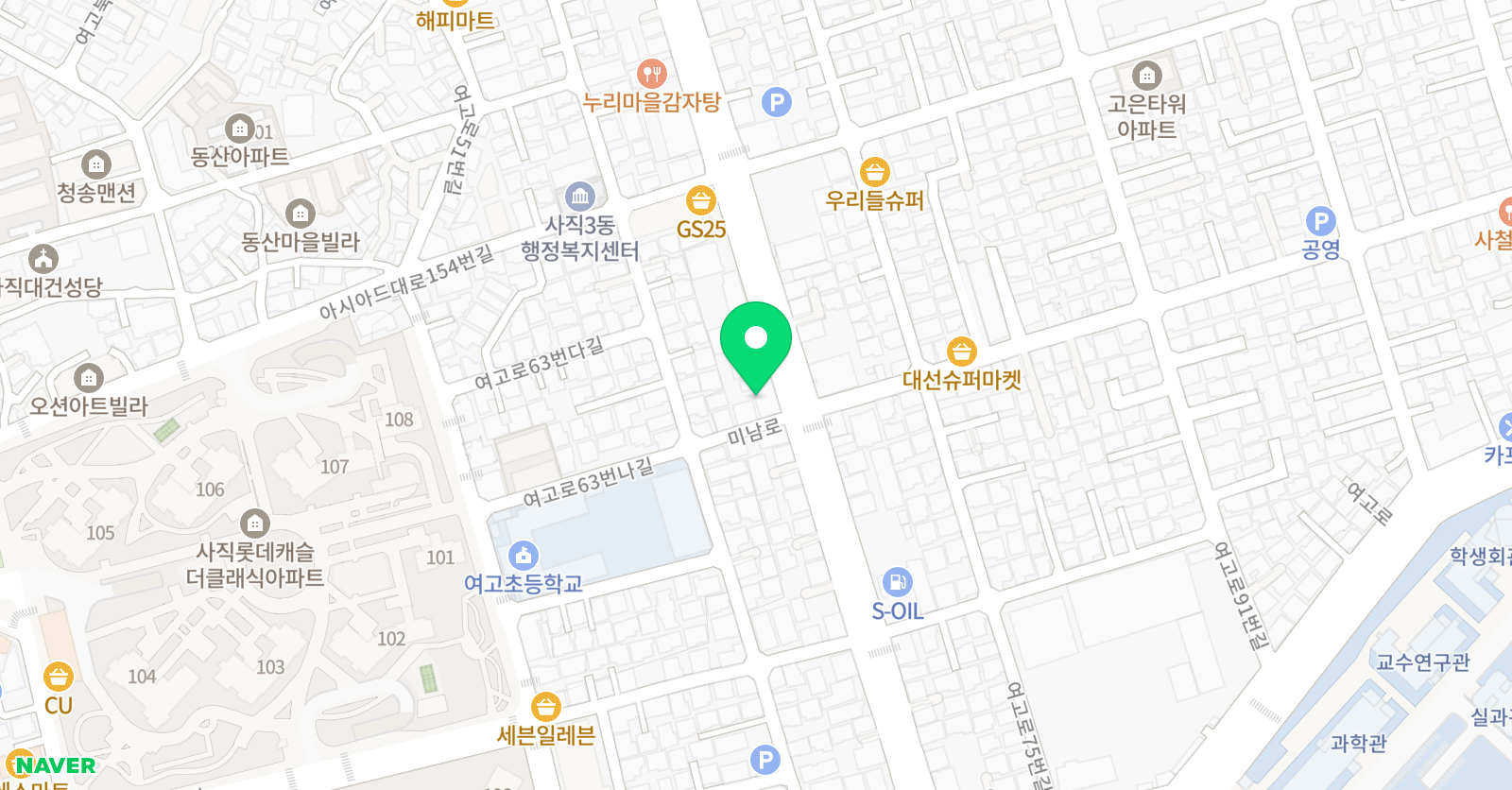 우리i 태권도장 위치