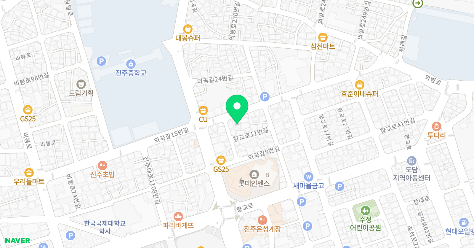 튼튼 영어 진주중안교육본부 위치