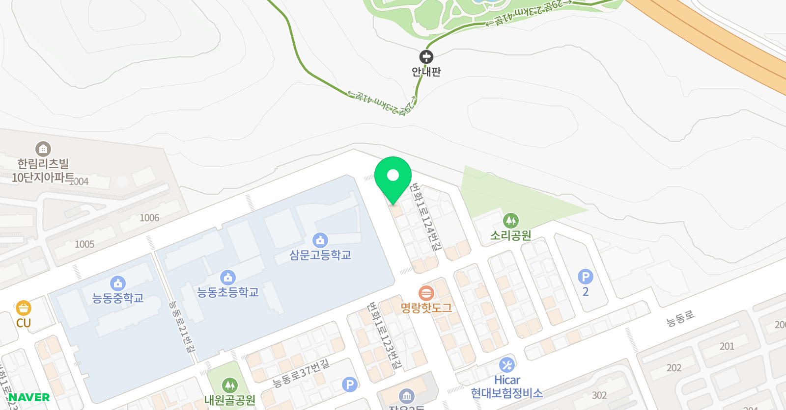 윤 영어학원 위치