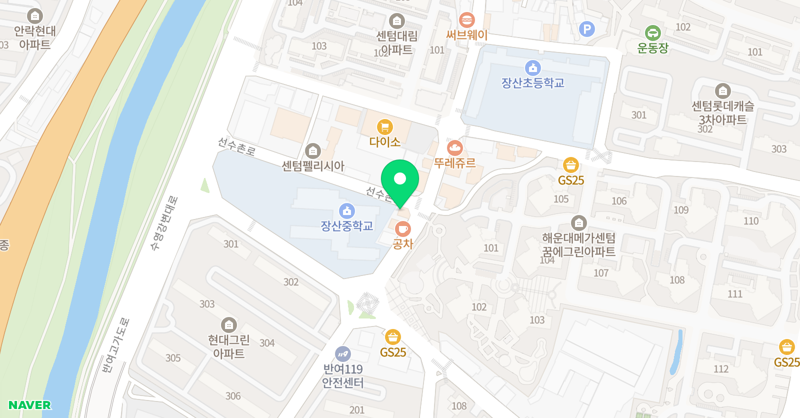 박미영 수미술학원 위치