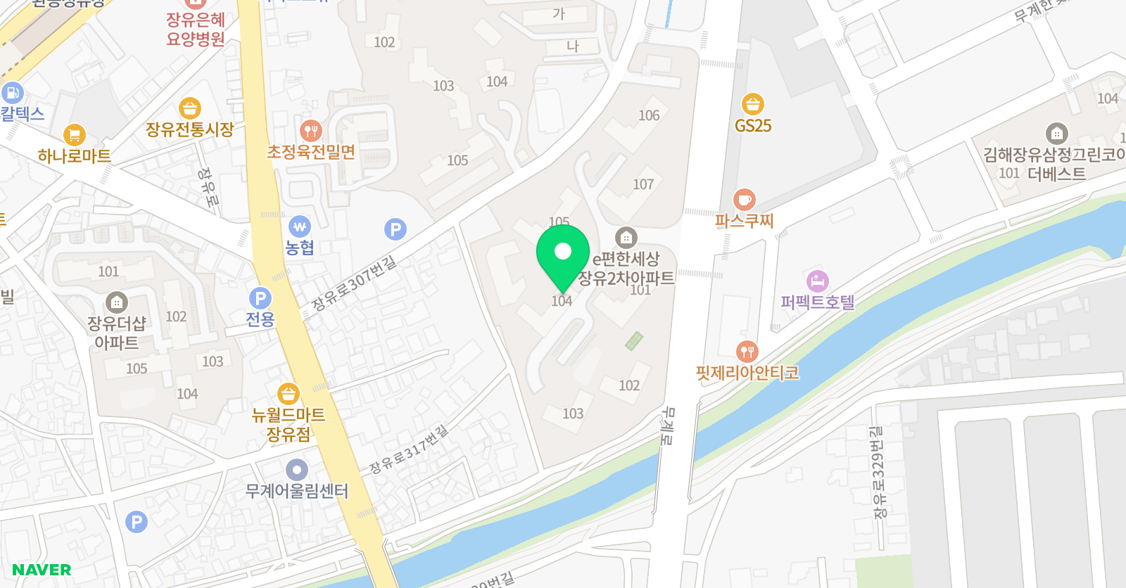 빨간펜 수학의달인 김해장유무계e편한2차점 위치