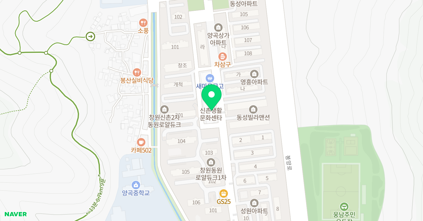창원고준 학원 위치