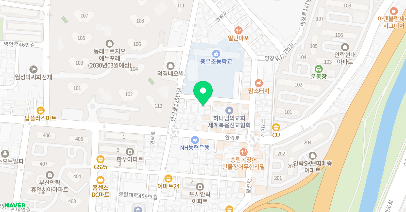 윤선생 IGSE 아카데미 동안락어학원 위치