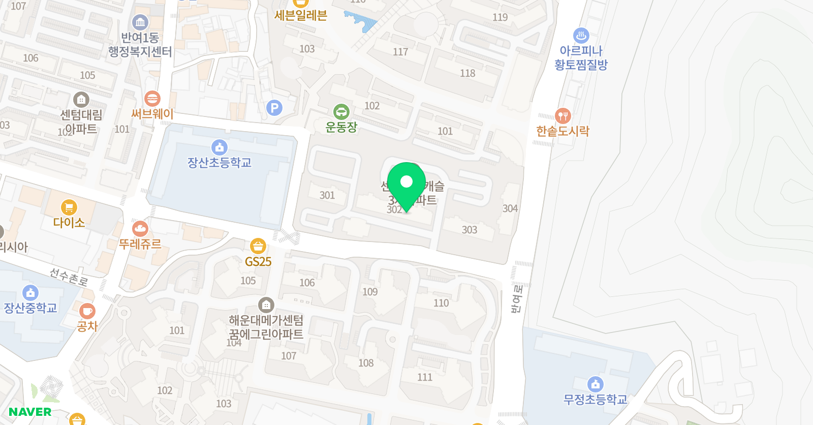 리드인 반여롯데캐슬3차점 위치