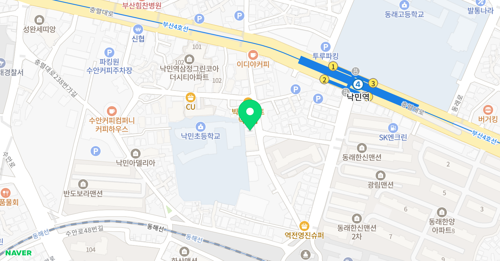 동광학원 에이드 영어학원 동래캠퍼스 위치