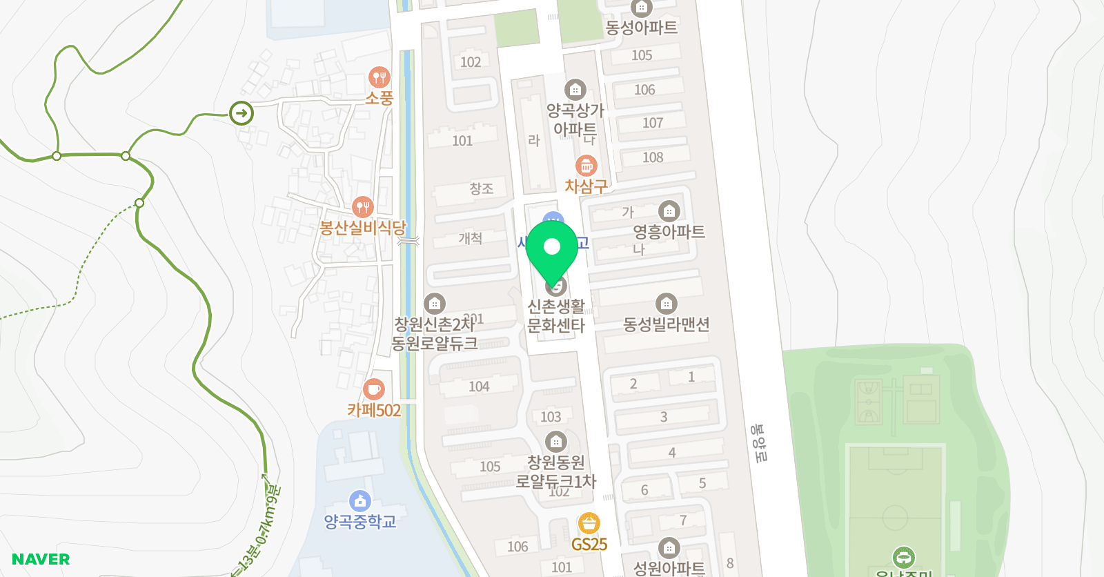 이보영의토킹클럽 창원신촌분원 위치