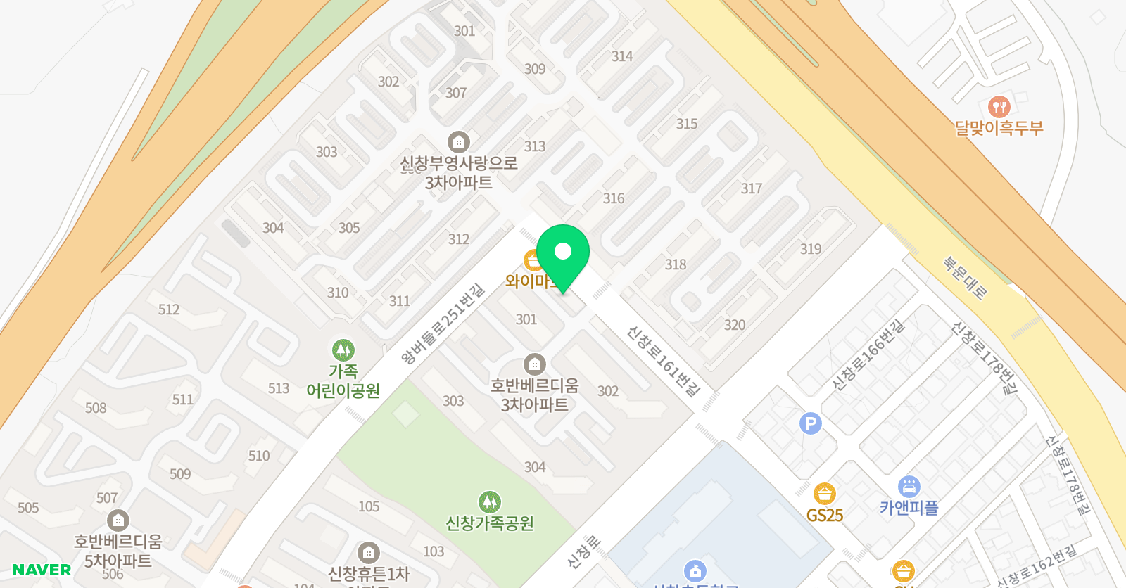 현정꽃그림 위치