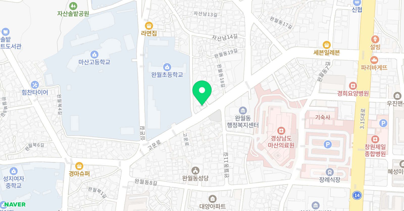 어린음악대어린화가들 음악미술학원 마산중앙원 위치