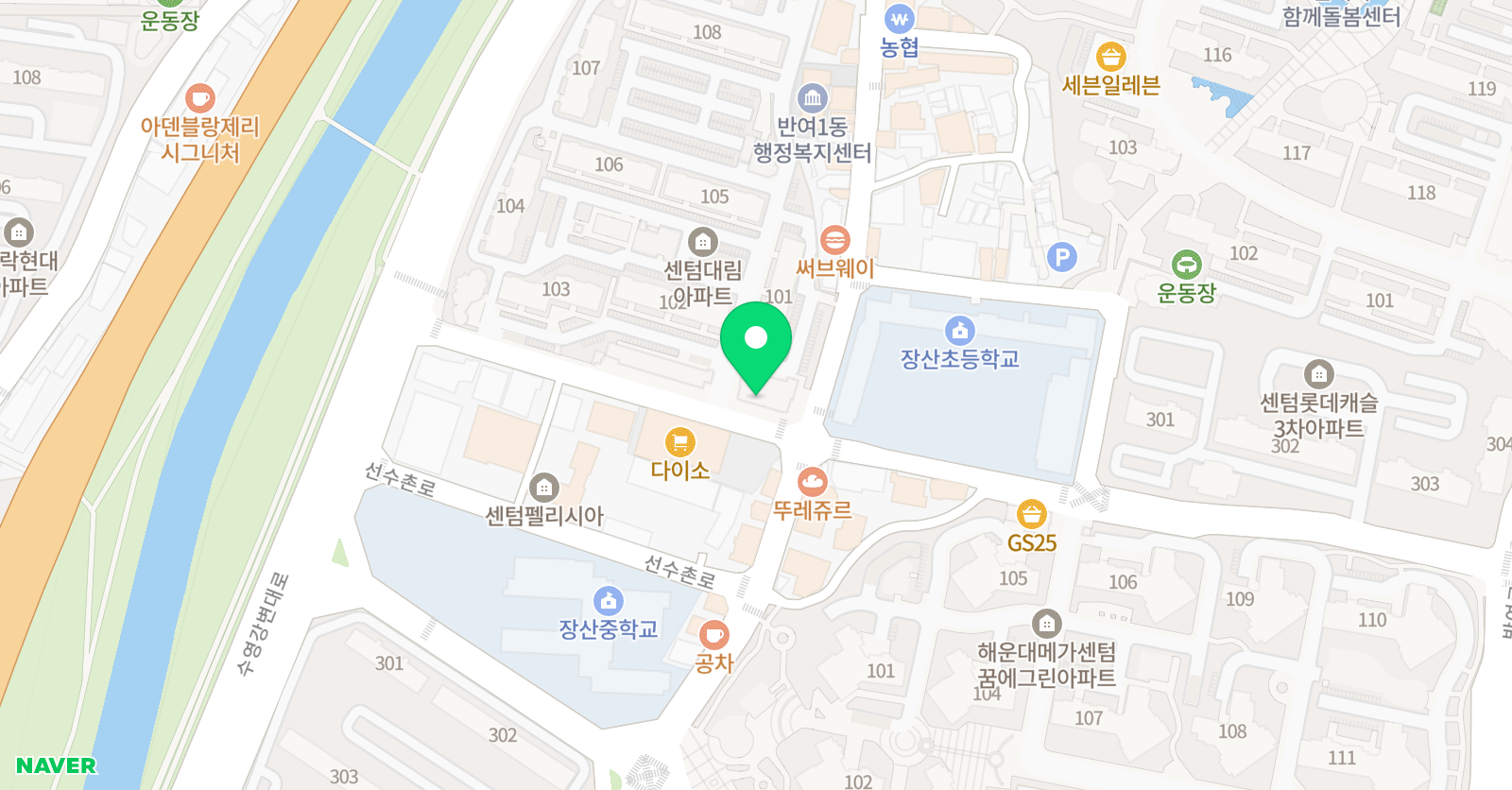 단 수학 위치