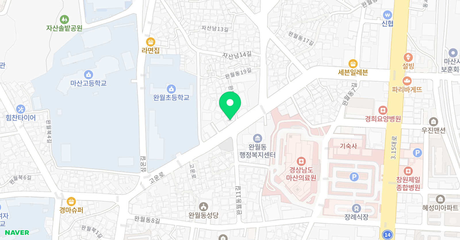 한빛 수학학원 위치