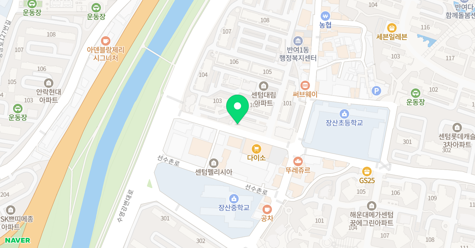 혜야지 영어 위치