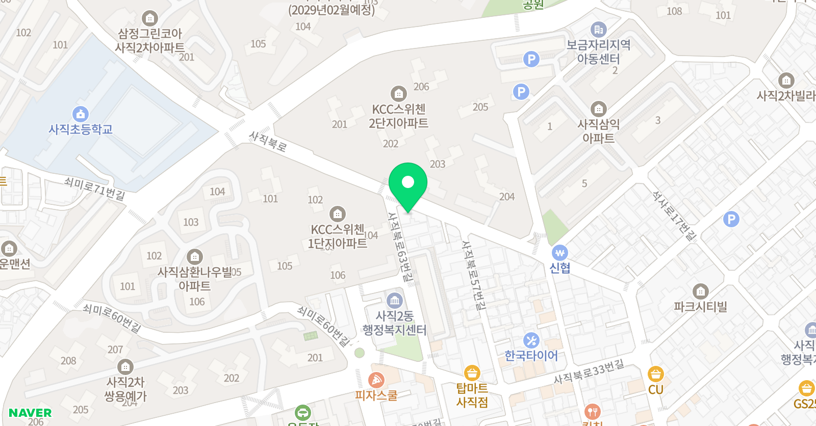 비손 학원 사직본원 위치