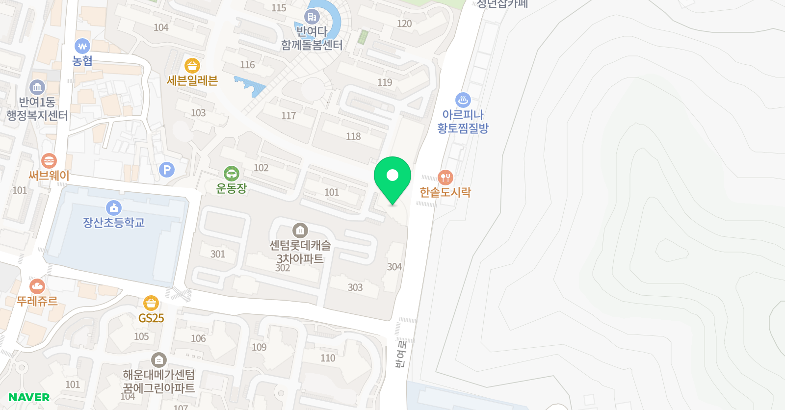 인지 태권도 위치