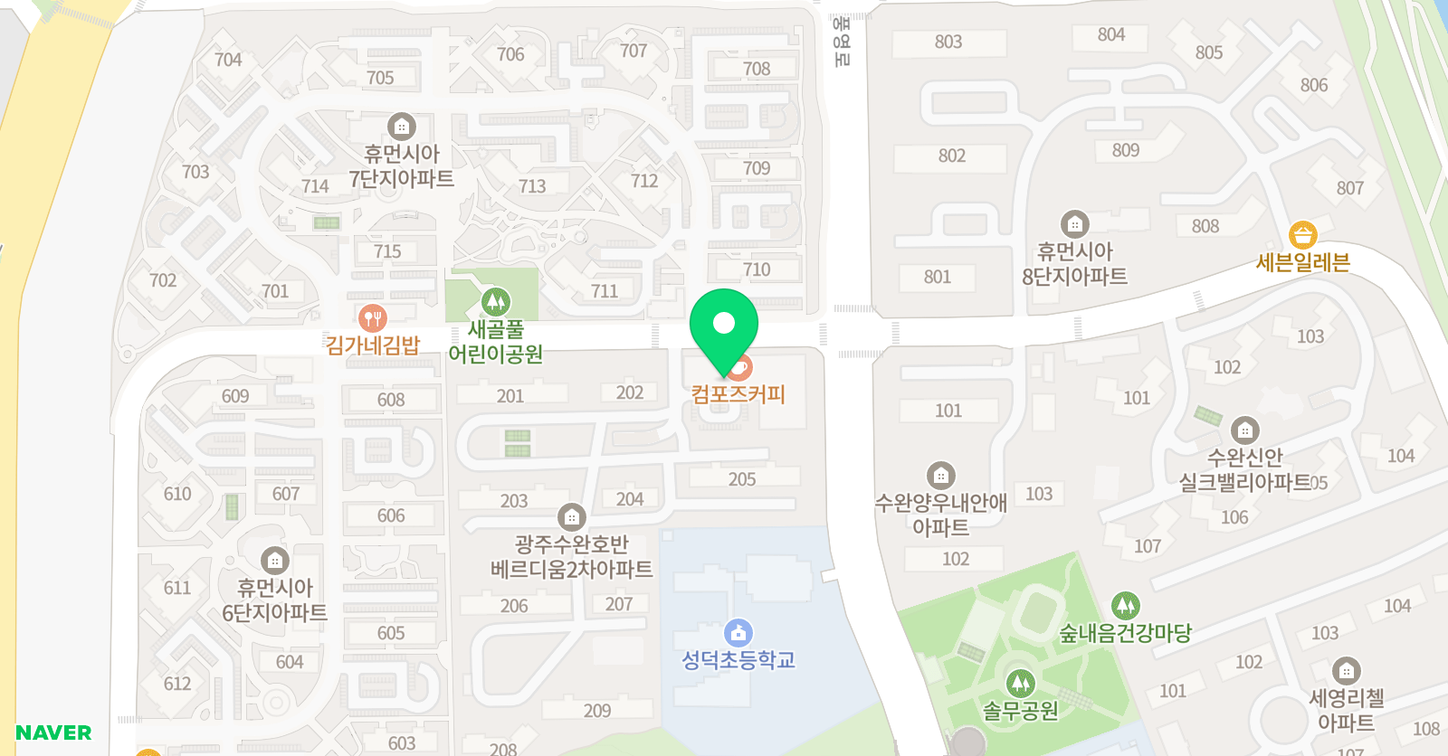 성덕 태권도 위치