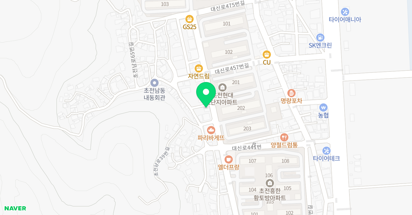 사운드플레이스 실용음악학원 위치